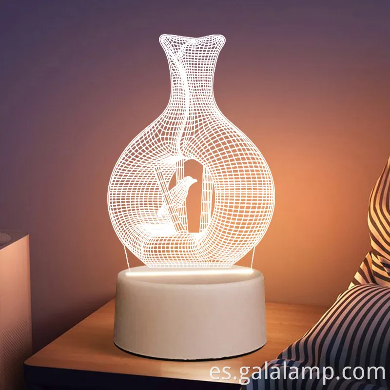 Luz nocturna de graduación 3D - Lámpara acrílica luminosa creativa